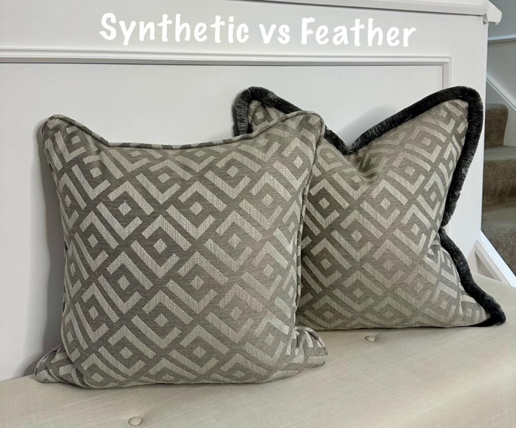 Feather vs Synthetic Inner Pads
