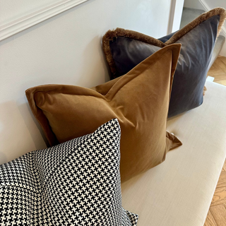 New! Isla, Ochre with Angelite with fringe 50cm TRIO - AVAILABLE LATE OCTOBER