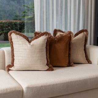 Champagne, Sumeara & Almond Cushion Set