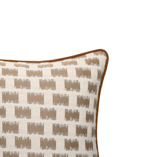 Decorative pillow with a pattern on a white background