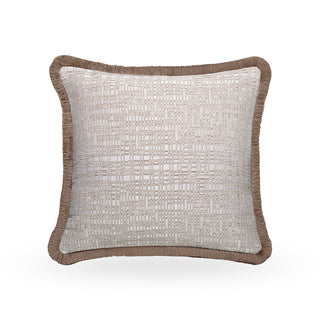 Velora Cushion with Mushroom fringe