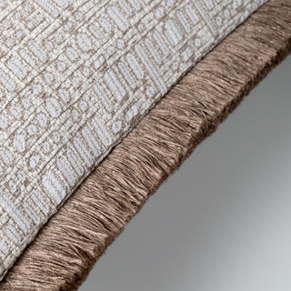 Velora Cushion with Mushroom fringe