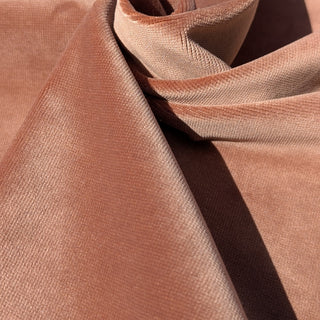 Close-up of brown fabric with a subtle texture