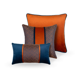 Orange Velvet Cushion - COVER ONLY