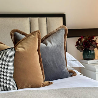 New! Isla, Ochre with Angelite with fringe 50cm TRIO - AVAILABLE LATE OCTOBER