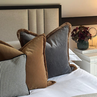 New! Isla, Ochre with Angelite with fringe 50cm TRIO - AVAILABLE LATE OCTOBER