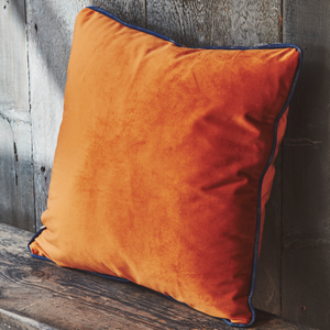 Orange Velvet Cushion